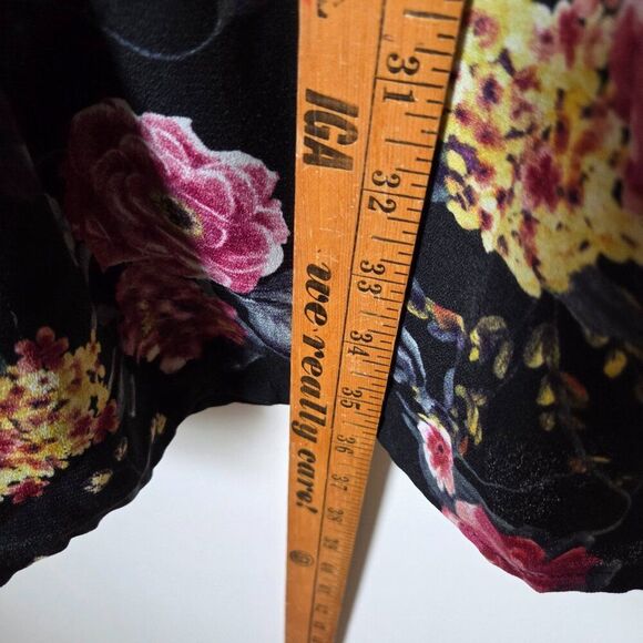 EUC XHILARATION FLORAL BUSTIER TANK SHORT DRESS SIZE L - Picture 13 of 13